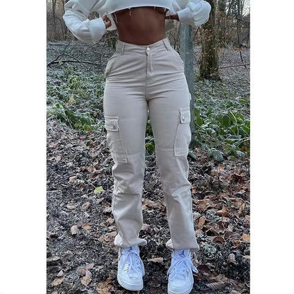 Pantalon Streetwear à Taille Haute