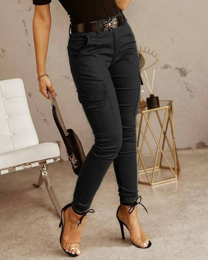 Pantalon Femme à Taille Basse