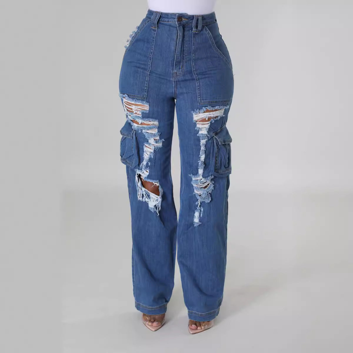 Pantalon Skinny en Denim Élastique