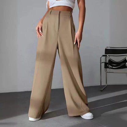 Pantalon Ample Taille Haute Évasé