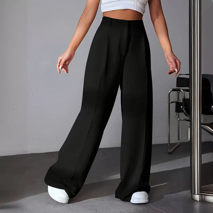 Pantalon Ample Taille Haute Évasé