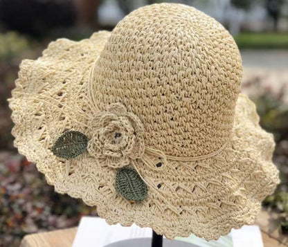 Chapeau de Paille Tressé pour Femme