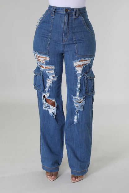 Pantalon Skinny en Denim Élastique