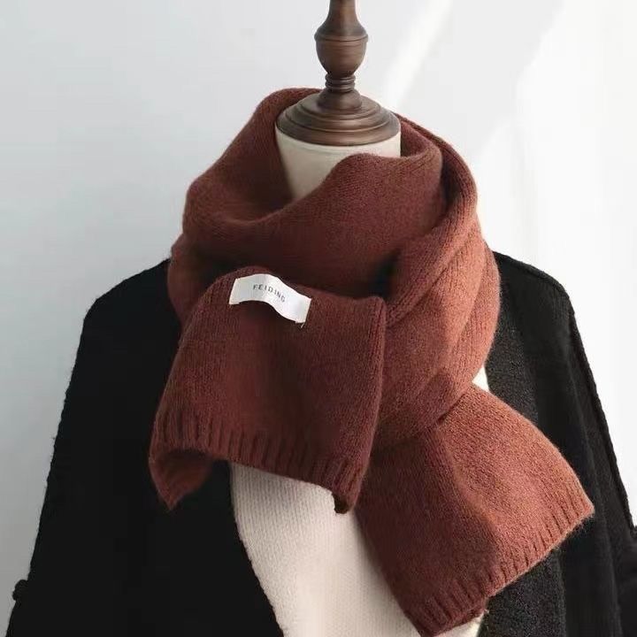 Écharpe Unie Femme Automne et Hiver Chaude