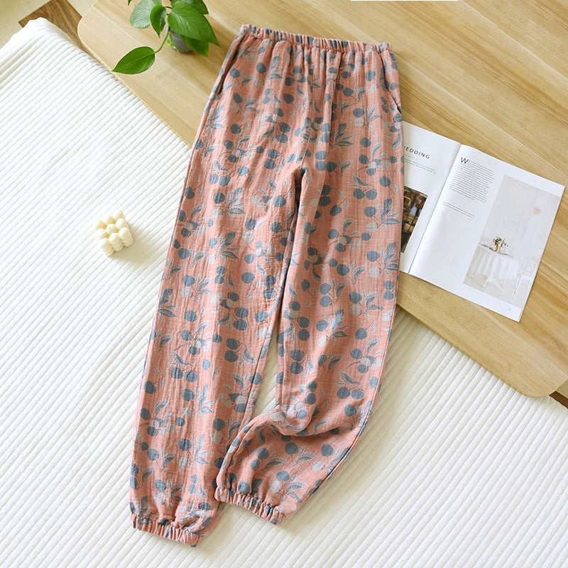 Pantalon en Coton Jacquard