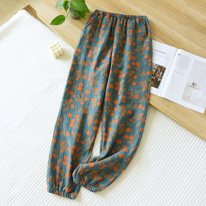 Pantalon en Coton Jacquard