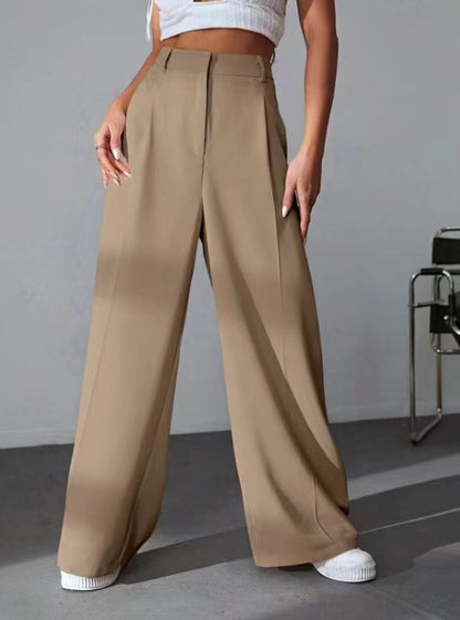 Pantalon Ample Taille Haute Évasé